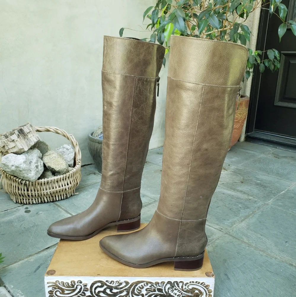 Beautiful Franco Sarto x Anthropologie OTK Leather Boots